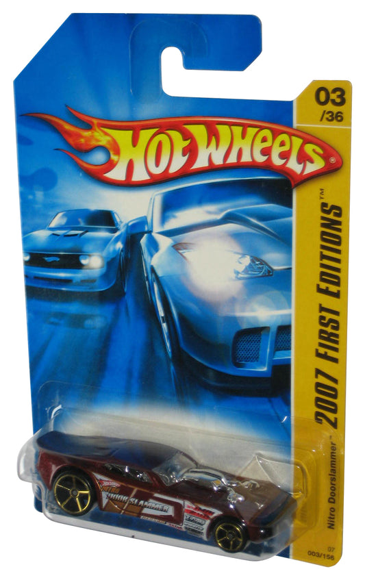 Hot Wheels 2007 First Editions 3/36 Red Nitro Doorslammer Toy Car 003/156