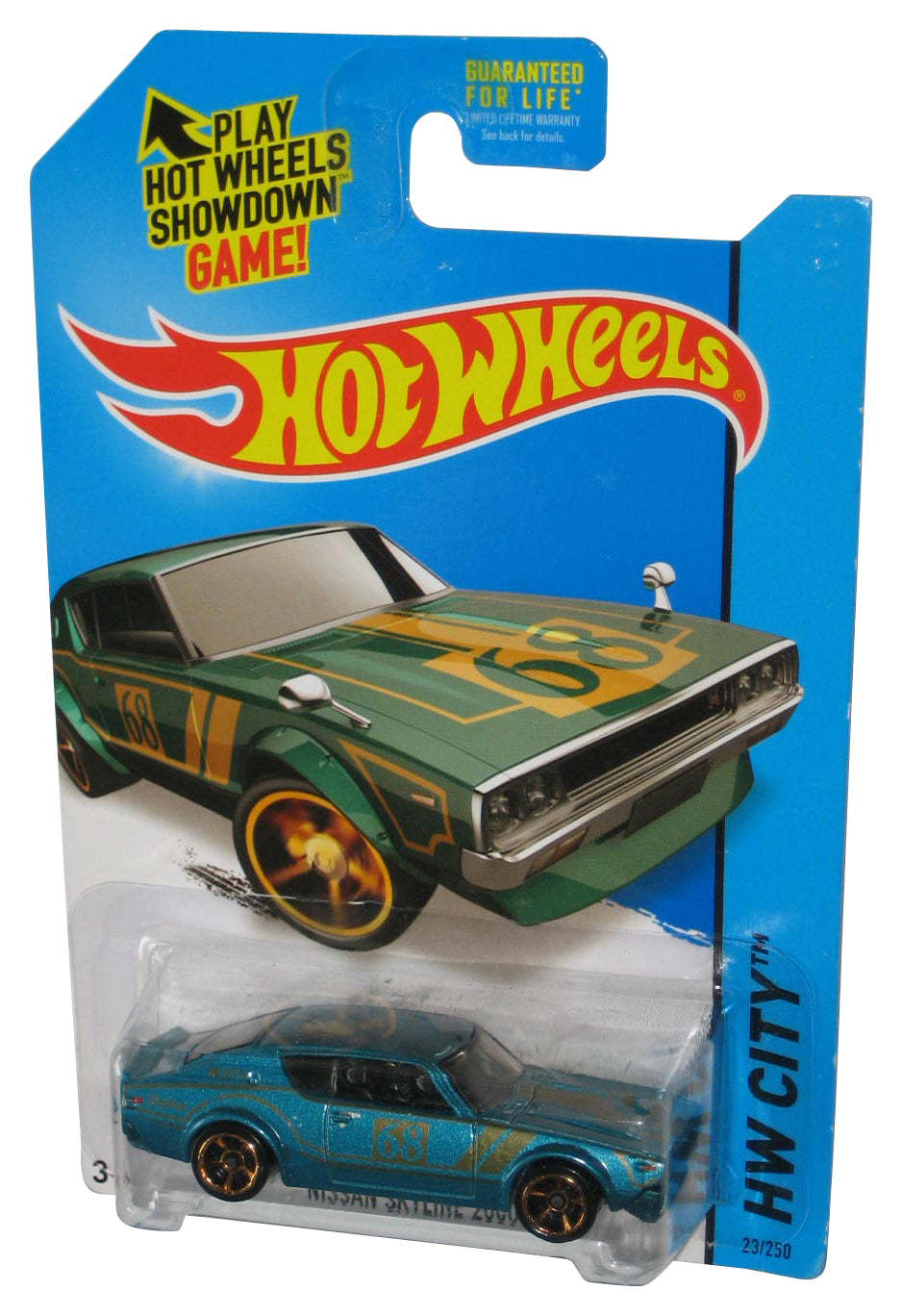 Hot Wheels HW City (2013) Nissan Skyline 2000GT-R Teal Toy Car 23/250