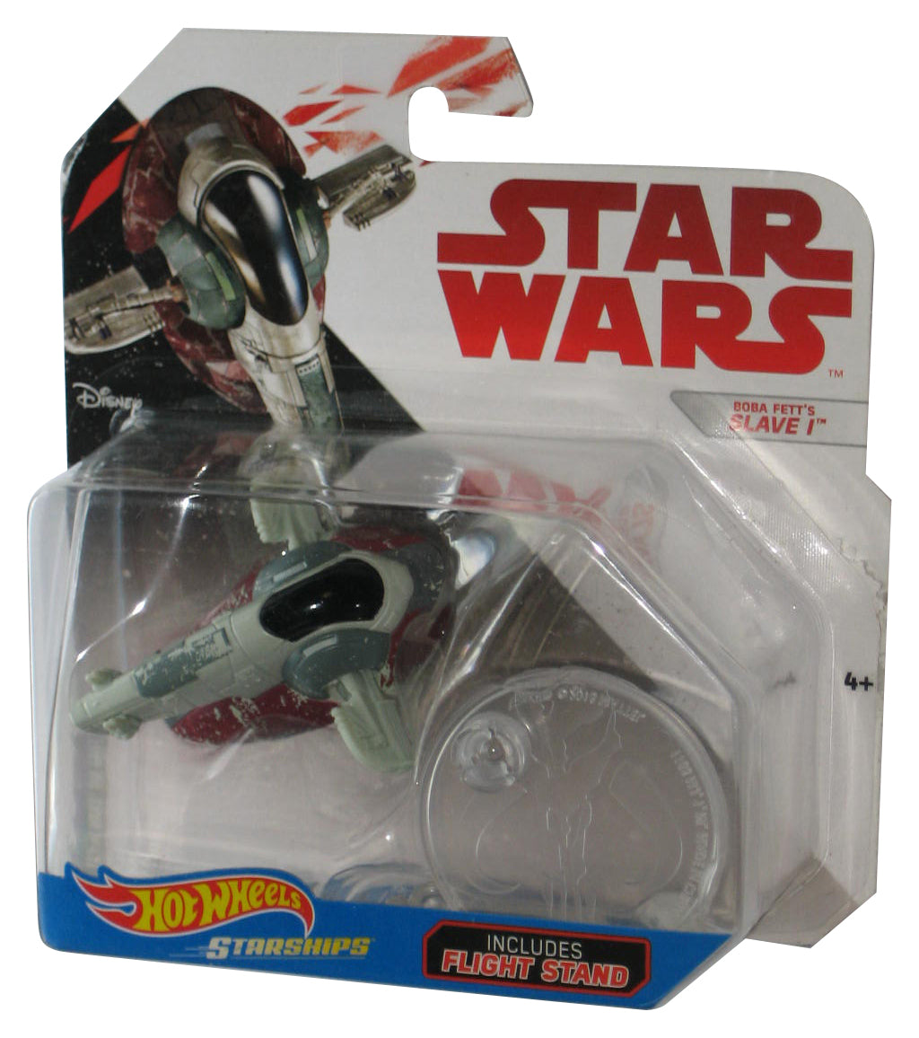 Star Wars Hot Wheels (2016) Boba Fett's Slave 1 Die-Cast Starship Vehicle Toy - (Plastic Partial Loose From Card)
