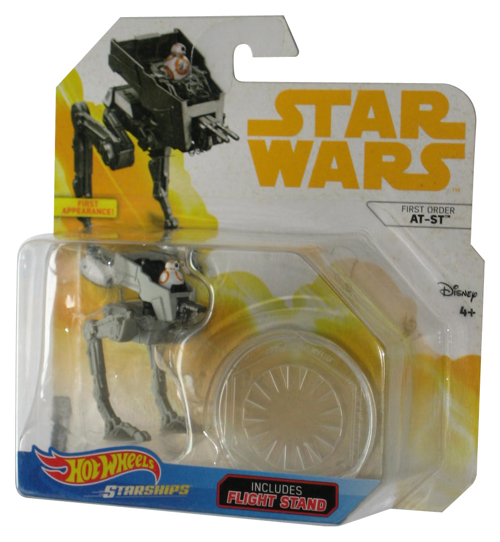 Star Wars Hot Wheels First Order AT-ST (2017) Mattel Starships Toy Vehicle - (Minor Shelf Wear)