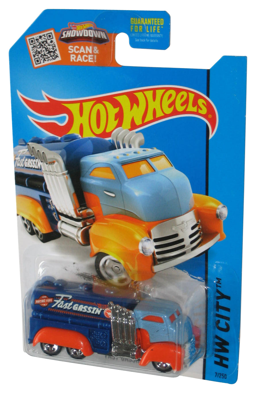 Hot Wheels HW City (2013) Blue Fast Gassin Toy Vehicle 7/250