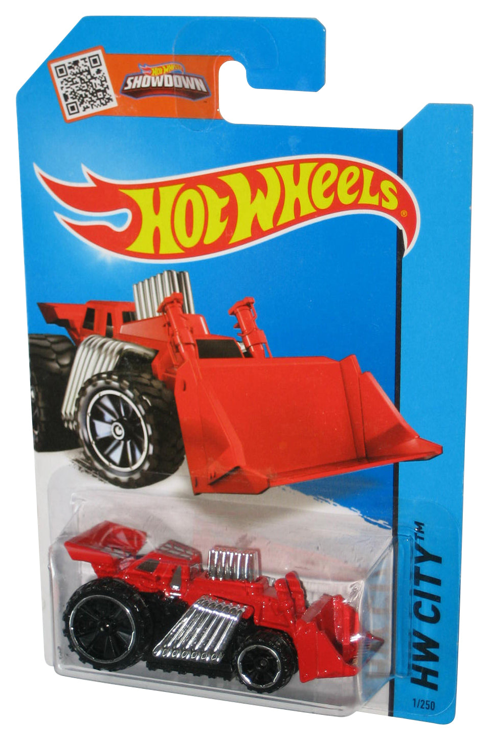 Hot Wheels HW City (2013) Red Speed Dozer Construction Toy 1/250