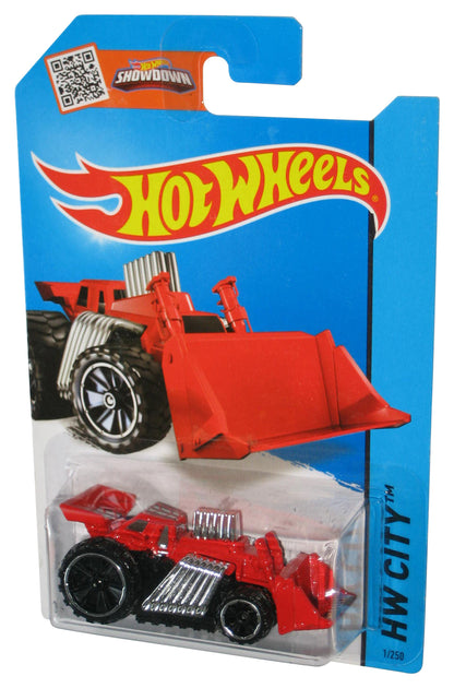 Hot Wheels HW City (2013) Red Speed Dozer Construction Toy 1/250
