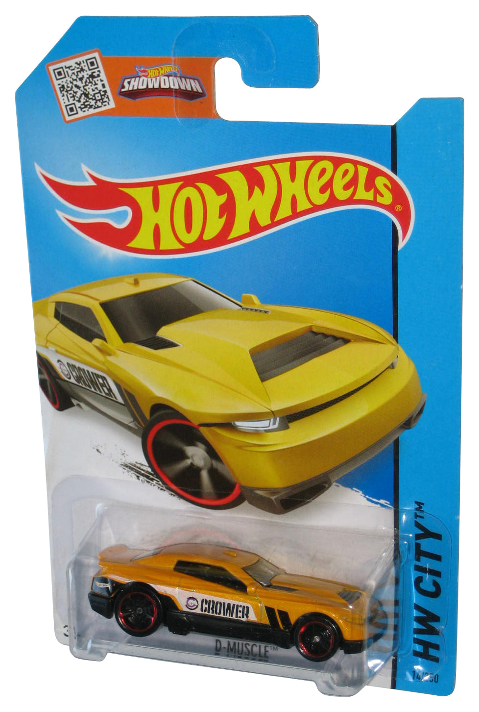 Hot Wheels HW City (2013) Yellow D-Muscle Toy Car 14/250