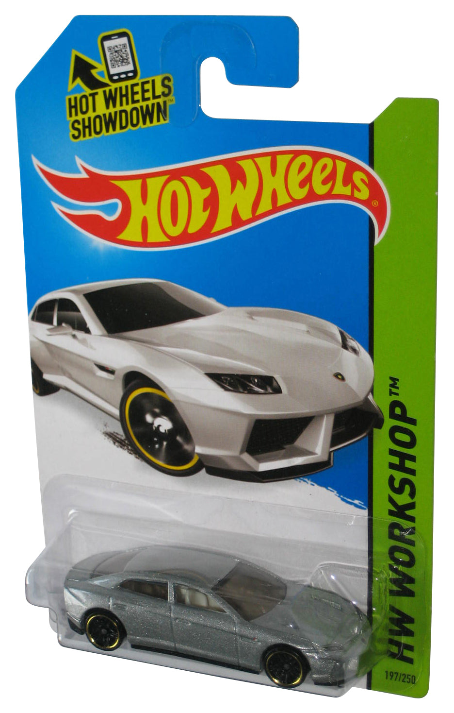 Hot Wheels HW Workshop (2013) Silver Lamborghini Estoque Car 197/250