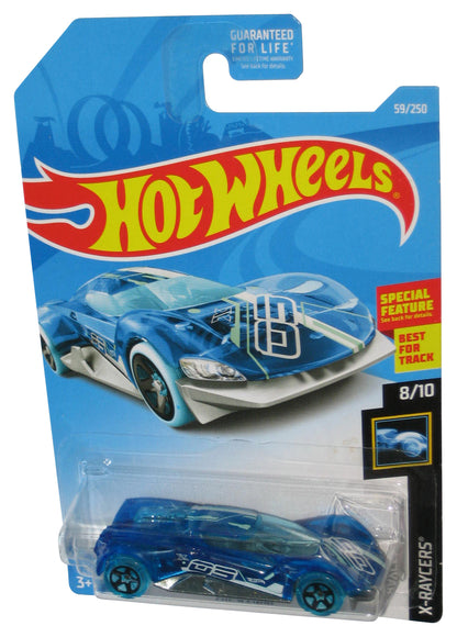 Hot Wheels X-Raycers 8/10 (2018) Blue Crescendo Toy Car 59/250