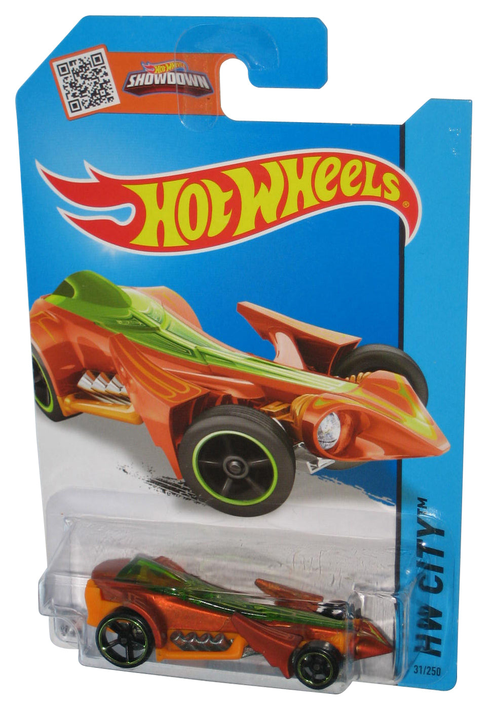 Hot Wheels HW City (2013) Orange & Green Preying Menace Toy Car 31/250