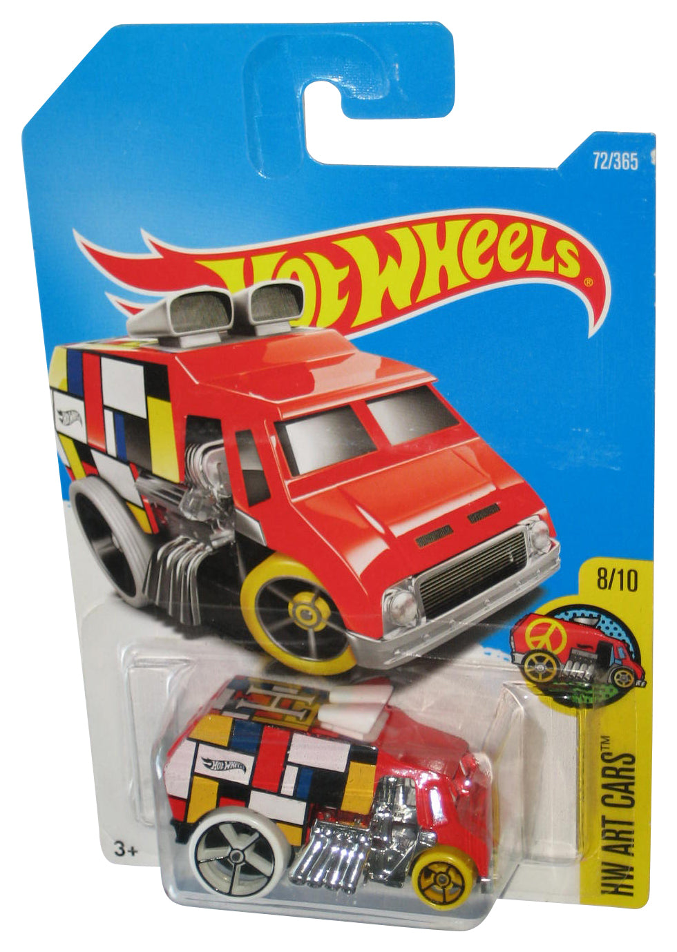Hot Wheels HW Art 8/10 (2015) Cool-One Red Toy Van 72/365