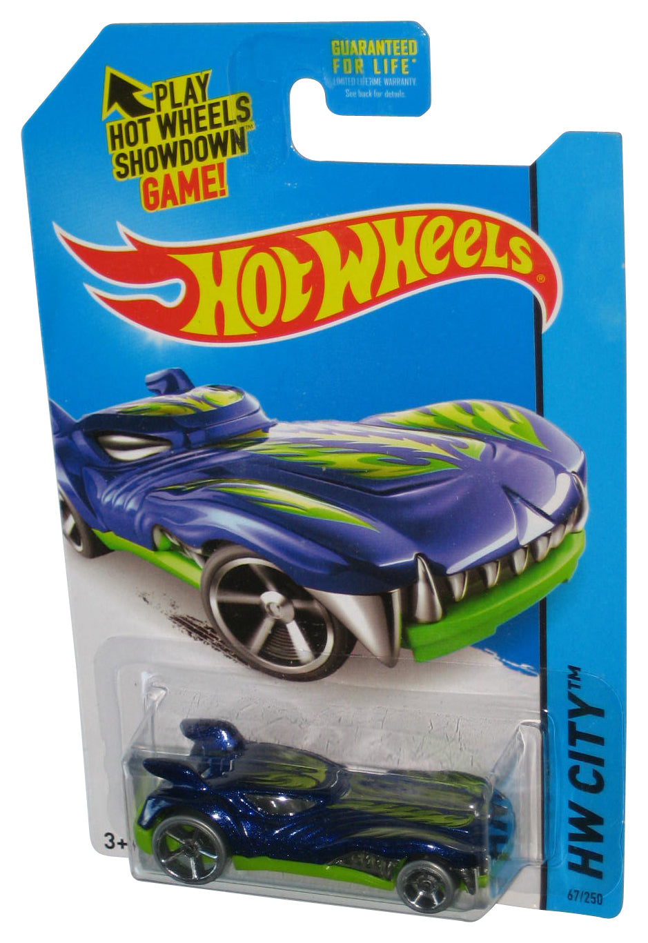 Hot Wheels HW City (2013) Blue & Green Howlin' Heat Toy Car 67/250