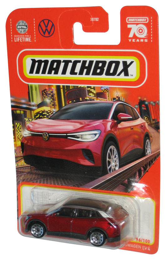 Matchbox Volkswagen EV 4 (2023) Mattel Red Car Toy 96/100