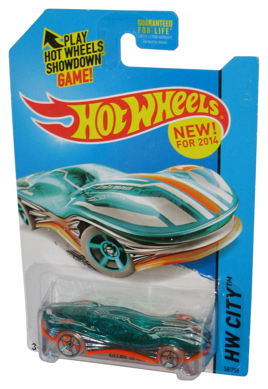 Hot Wheels HW City (2014) Green & Orange Clear Speeder Car Toy 58/250