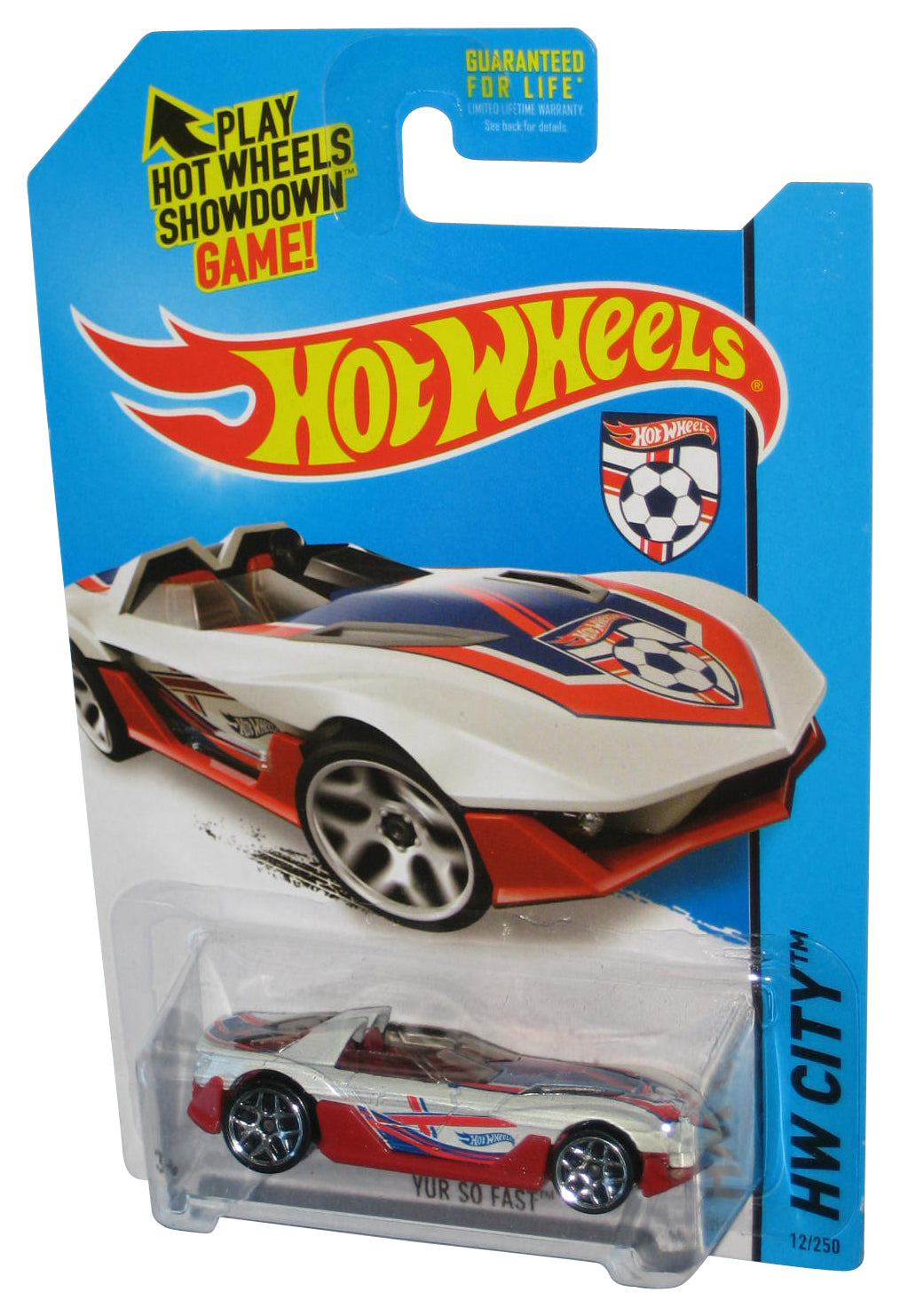 Hot Wheels HW City (2013) Mattel White & Red Yur So Fast Toy Car 12/250