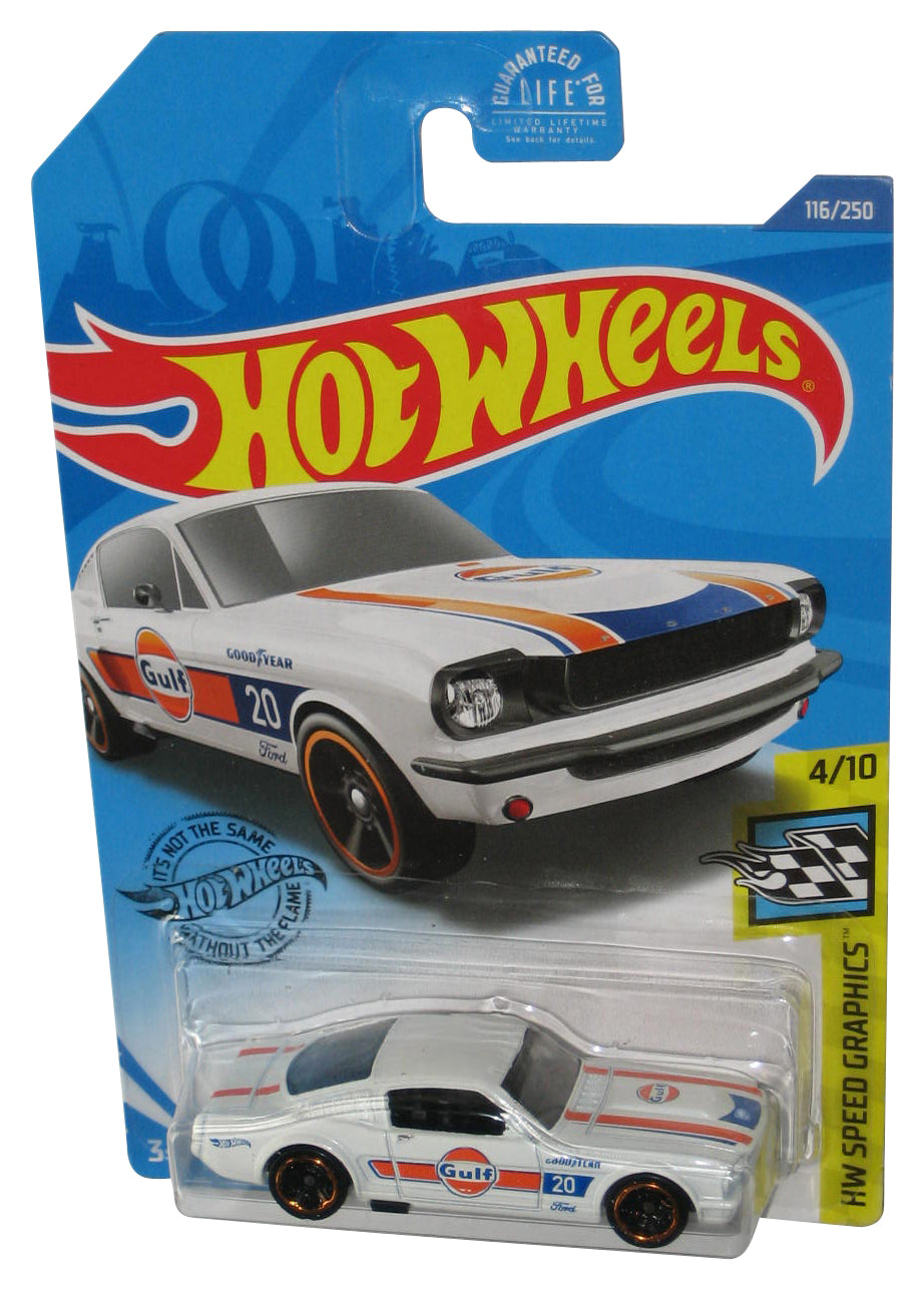 Hot Wheels HW Speed Graphics 4/10 (2017) White '65 Mustang 2+2 Fastback Toy Car 116/250