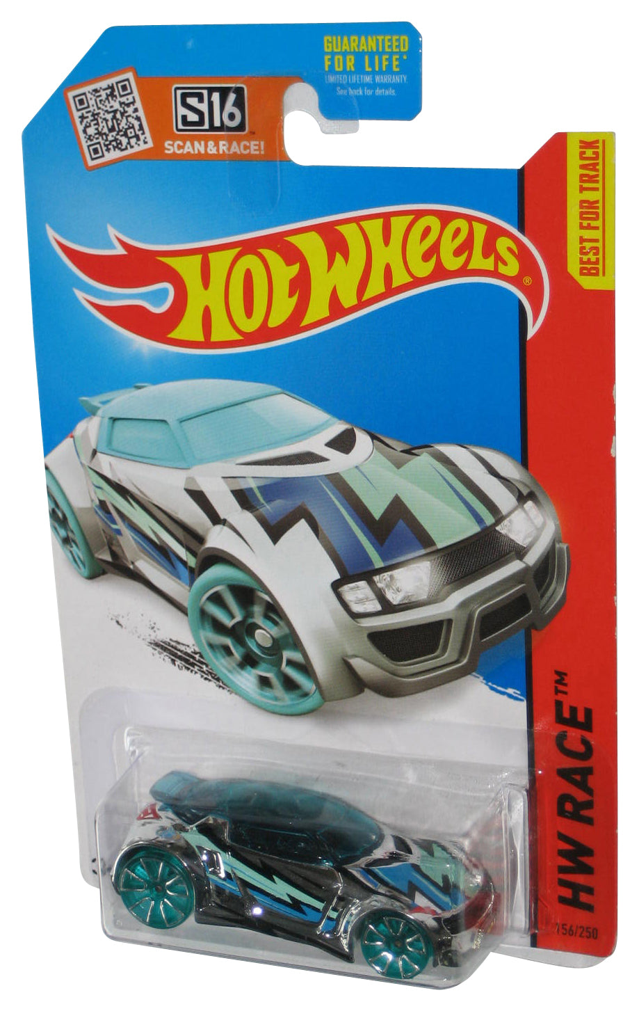 Hot Wheels HW Race (2013) Silver High Voltage Toy Car 156/250