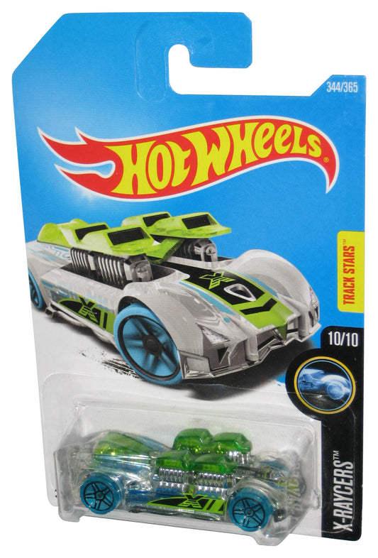 Hot Wheels X-Raycers 10/10 (2015) Blue & Green What-4-2 Toy Car 344/365