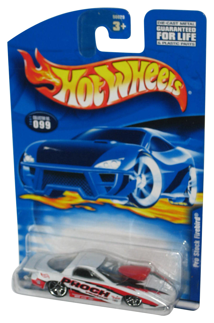 Hot Wheels Pro Stock Firebird (2001) White Proch Racing Toy Car #099