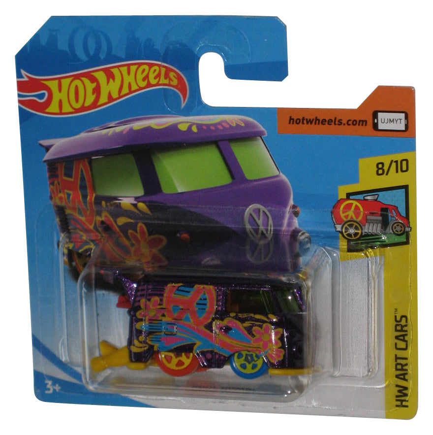 Hot Wheels HW Art Cars (2017) Purple Kool Kombi Toy Car 8/10 - (Short Card)