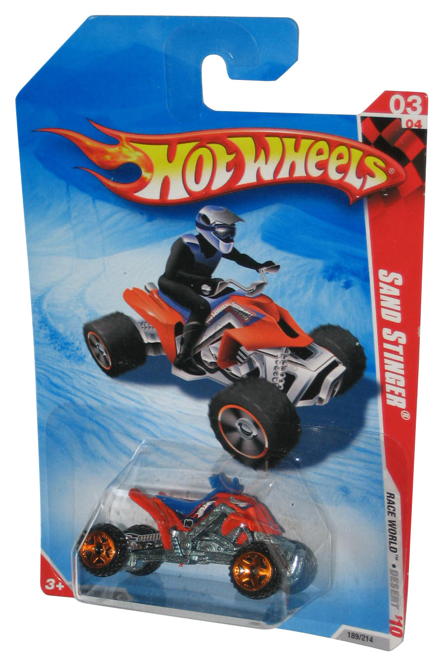 Hot Wheels Race World Desert '10 Orange & Blue Sand Stinger Toy 189/214