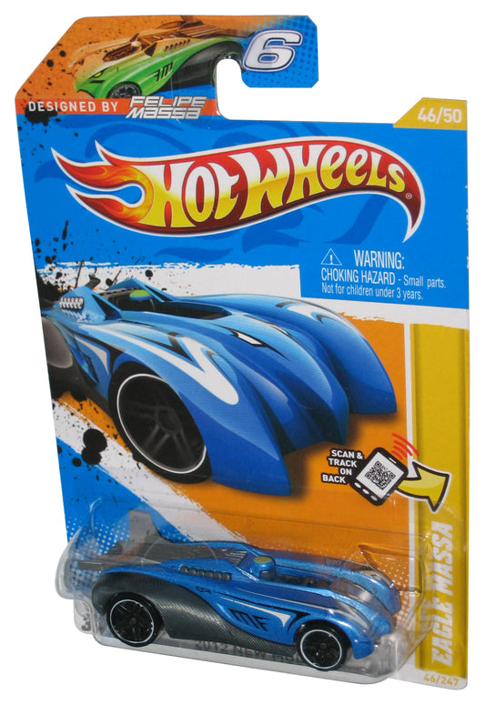 Hot Wheels 2012 New Models 46/50 Felipe Massa Eagle Blue Toy Car 46/247
