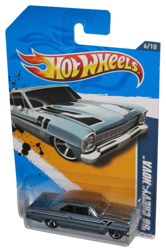 Hot Wheels Muscle Mania GM '12 Blue '68 Chevy Nova Toy Car 106/247