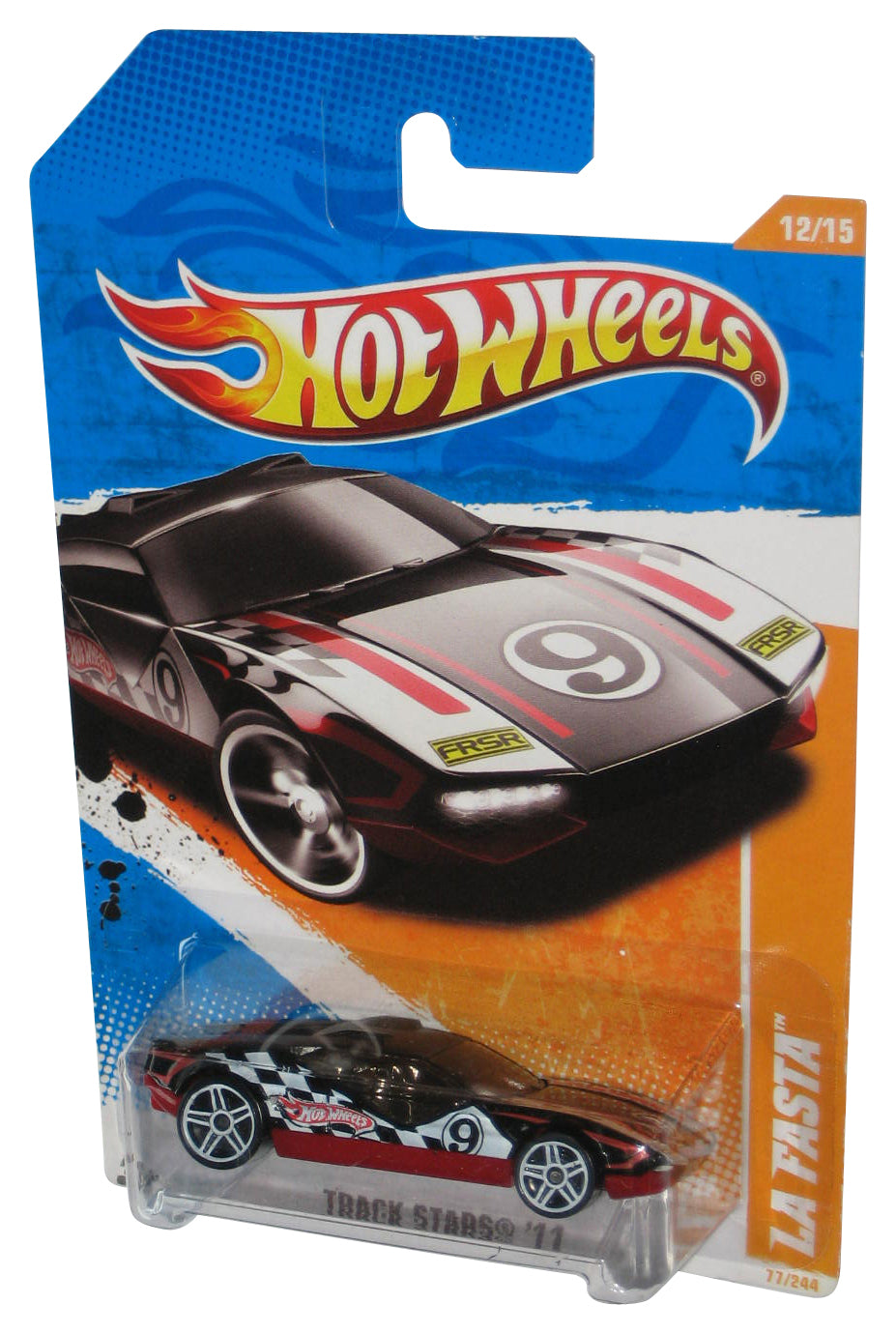 Hot Wheels Track Stars 12/15 (2010) Black La Fasta Car Toy 77/244