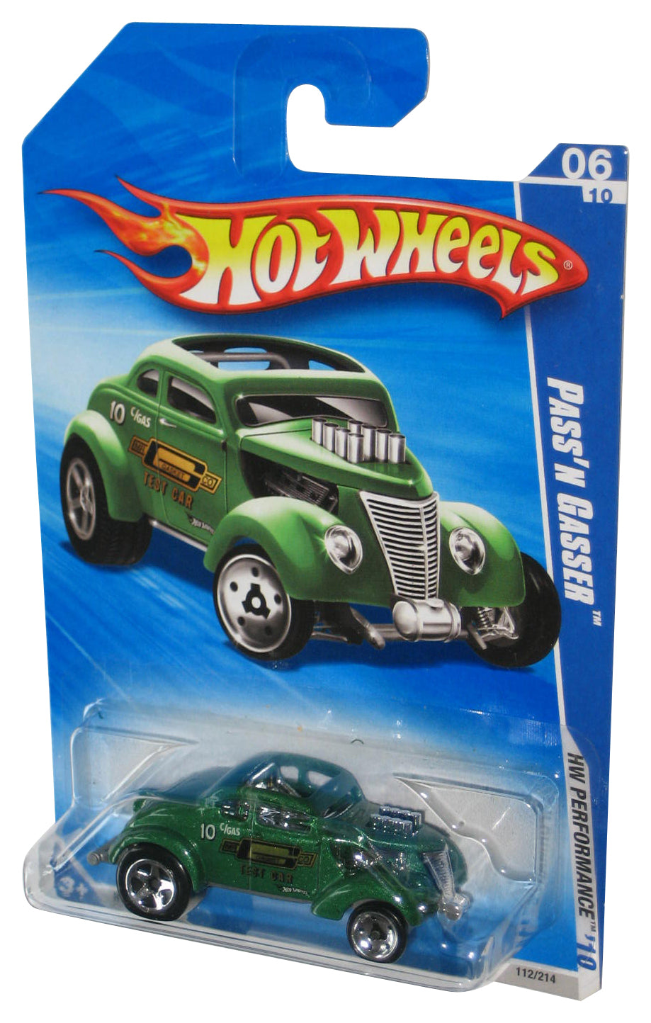Hot Wheels HW Performance '10 Green Pass'N Gasser Toy Car 112/214