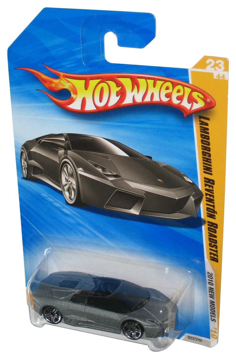 Hot Wheels 2010 New Models '10 Lamborghini Reventon Roadster Black Toy Car 023/240
