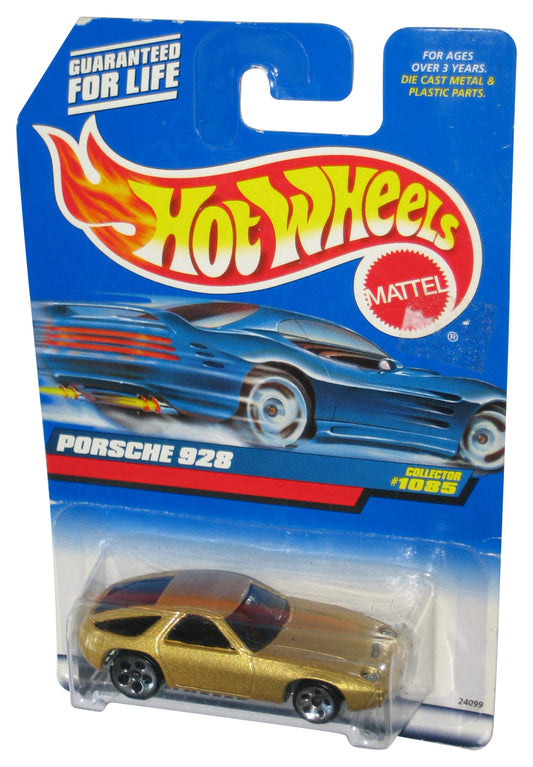 Hot Wheels Porsche 928 (1998) Mattel Gold Collector Toy Car #1085 - (Card Wear)