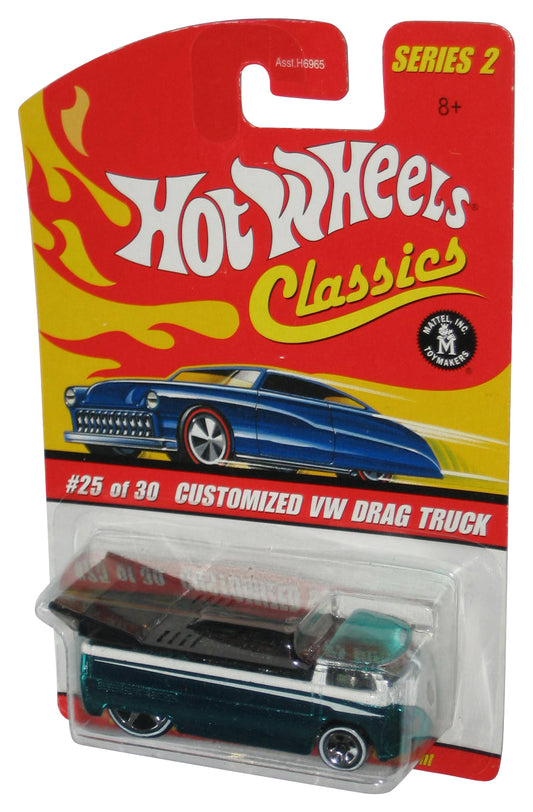 Hot Wheels Classics Series 2 (2005) Customized VW Drag Truck Teal Toy #25/30