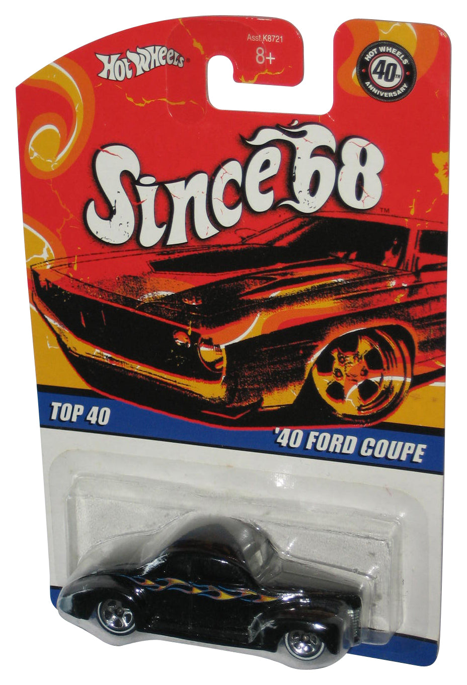 Hot Wheels Since 68 Top 40 (2007) Black '40 Ford Coupe Toy Car #18/40