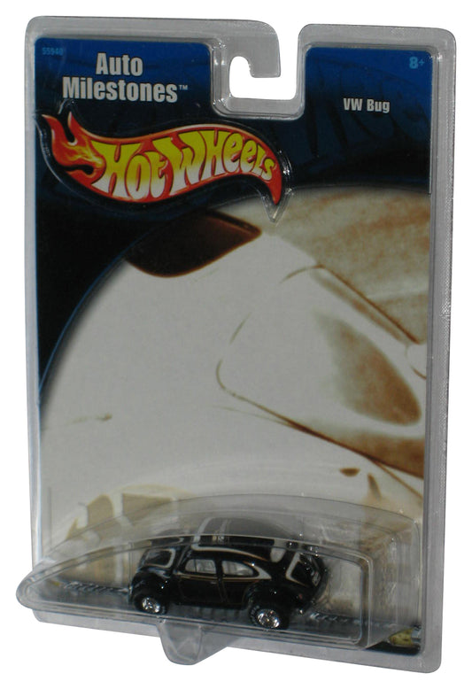 Hot Wheels Auto Milestones (2001) Black VW Bug Toy Car