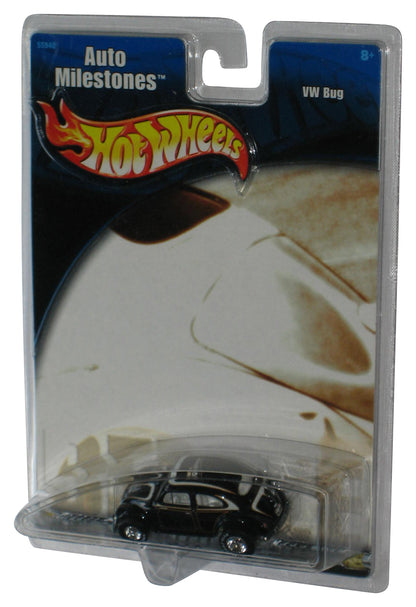 Hot Wheels Auto Milestones (2001) Black VW Bug Toy Car