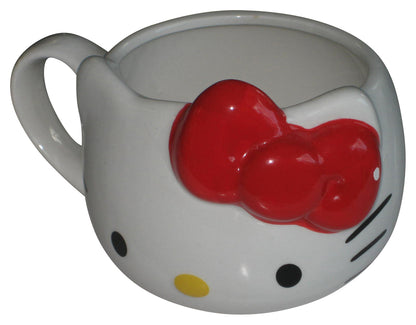 Hello Kitty Red Bow (2023) Silver Buffalo White Anime Mug - (Bow Small Chip)