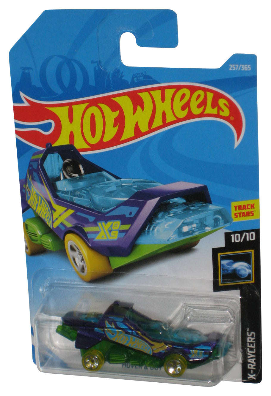 Hot Wheels X-Raycers 10/10 (2017) Purple Hover & Out Toy Car 257/365
