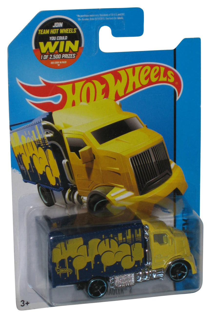 Hot Wheels HW City (2013) Blue & Yellow Hiway Hauler 2 Toy Truck 28/250