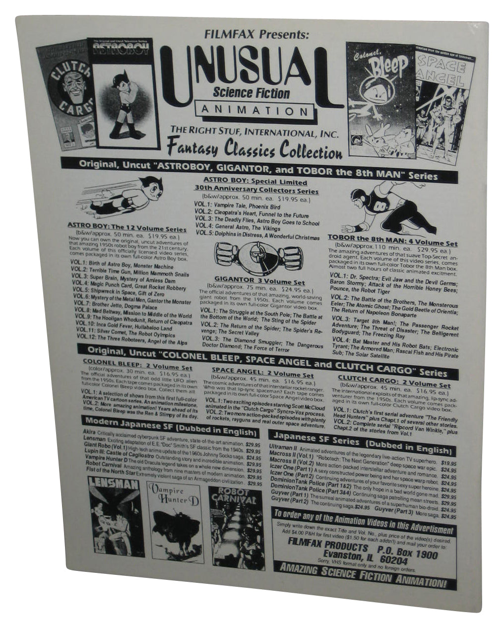 Filmfax Magazine of Unusual Film & Televions Magazine Book No. 45