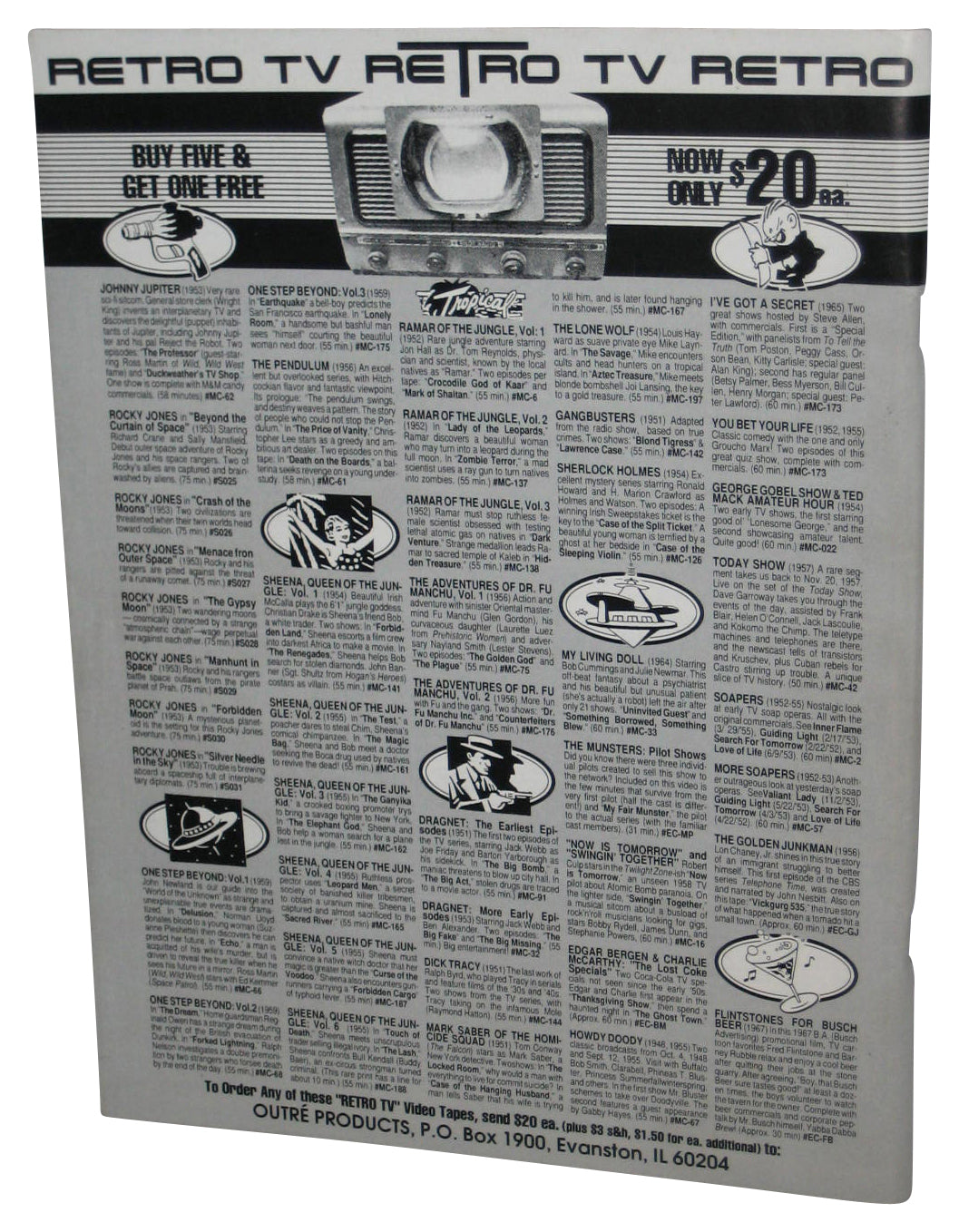 Filmfax Magazine of Unusual Film & Televions Magazine Book No. 58