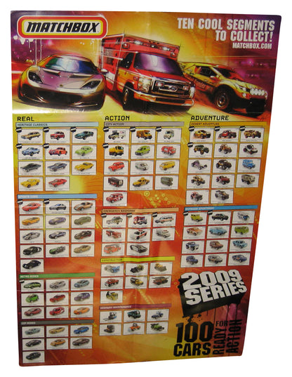 Matchbox 2009 Series 100 Cars Ready For Action Double-Sided Poster