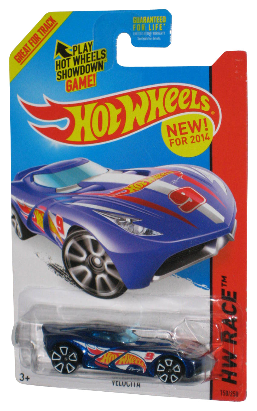 Hot Wheels HW Race (2014) Blue Velocita Toy Car 150/250
