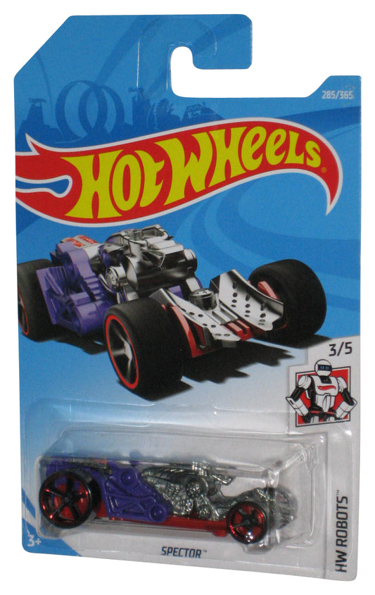 Hot Wheels HW Robots 3/5 (2017) Purple Spector Toy Car 285/365