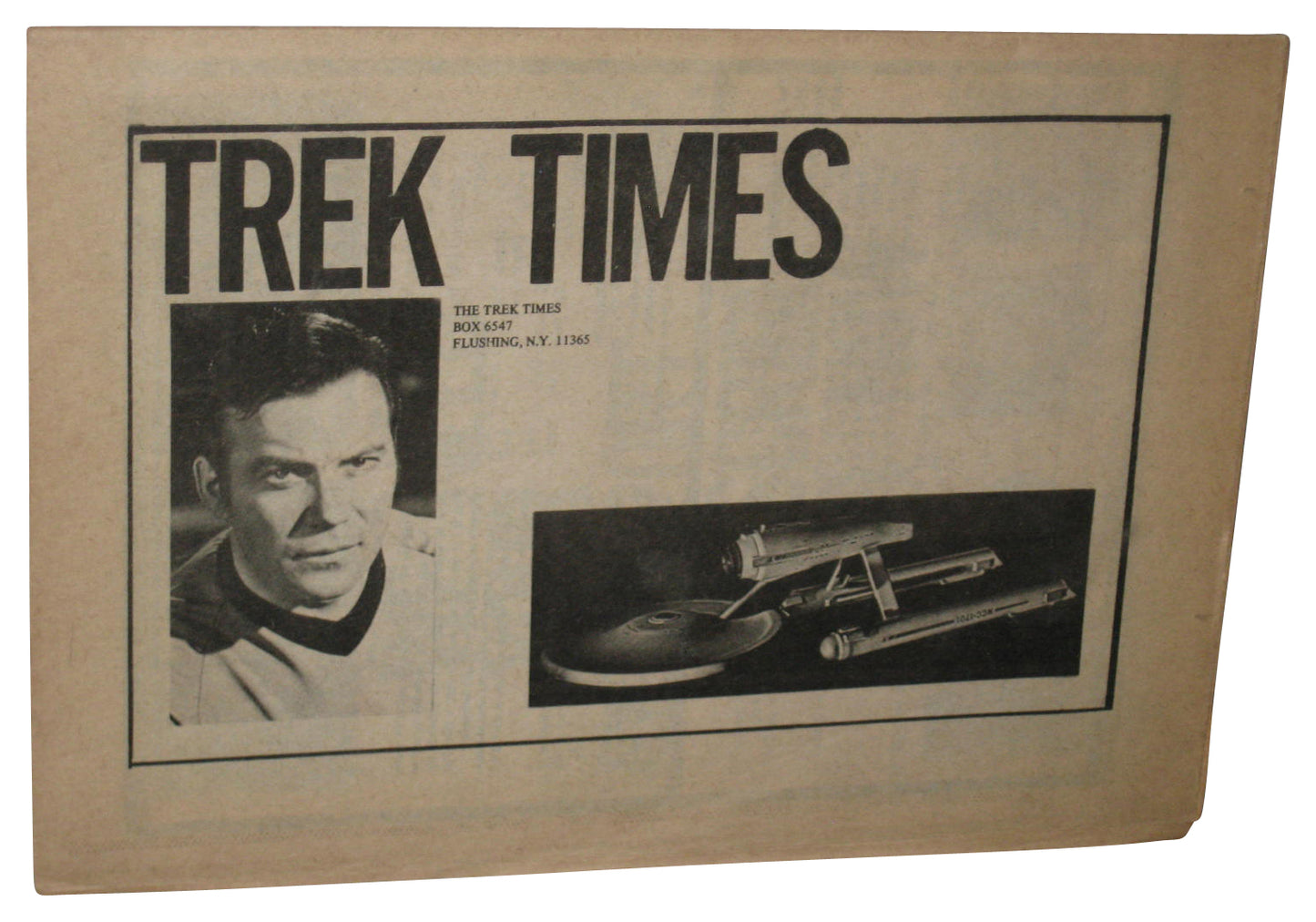 Star Trek Monthly Times Aug. 1976 Issue #3 Newsletter Vintage Book