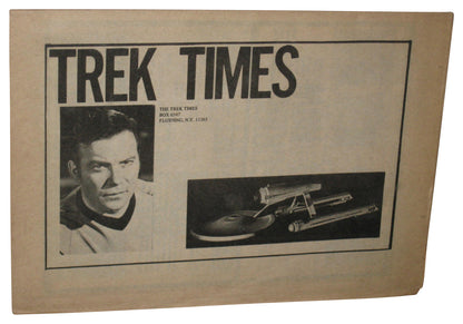 Star Trek Monthly Times Aug. 1976 Issue #3 Newsletter Vintage Book