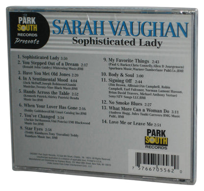 Sarah Vaughan Sophisticated Lady (2001) Audio Music CD