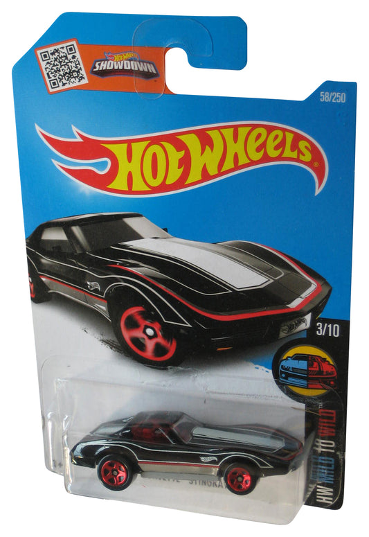 Hot Wheels HW Mild To Wild 3/10 (2015) Black Corvette Stingray Car Toy 58/250
