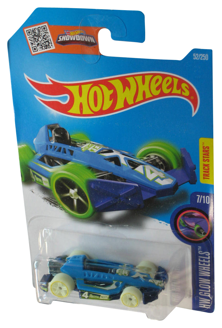 Hot Wheels HW Glow Wheels 7/10 (2015) Blue Arrow Dynamic Toy Car 52/250