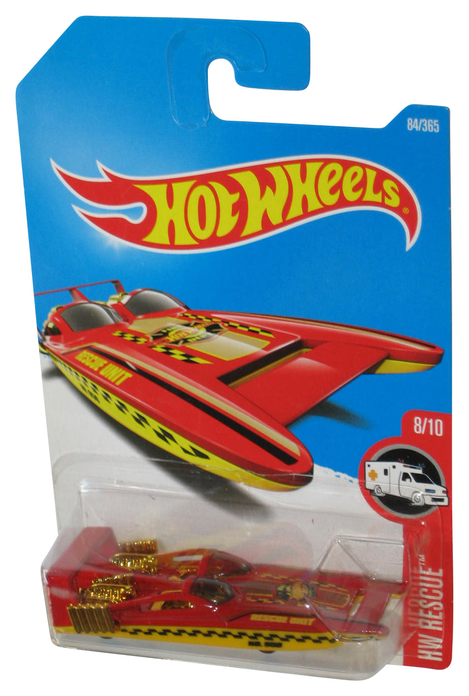 Hot Wheels HW Rescue 8/10 (2015) Red H2GO Die-Cast Toy Car 84/365