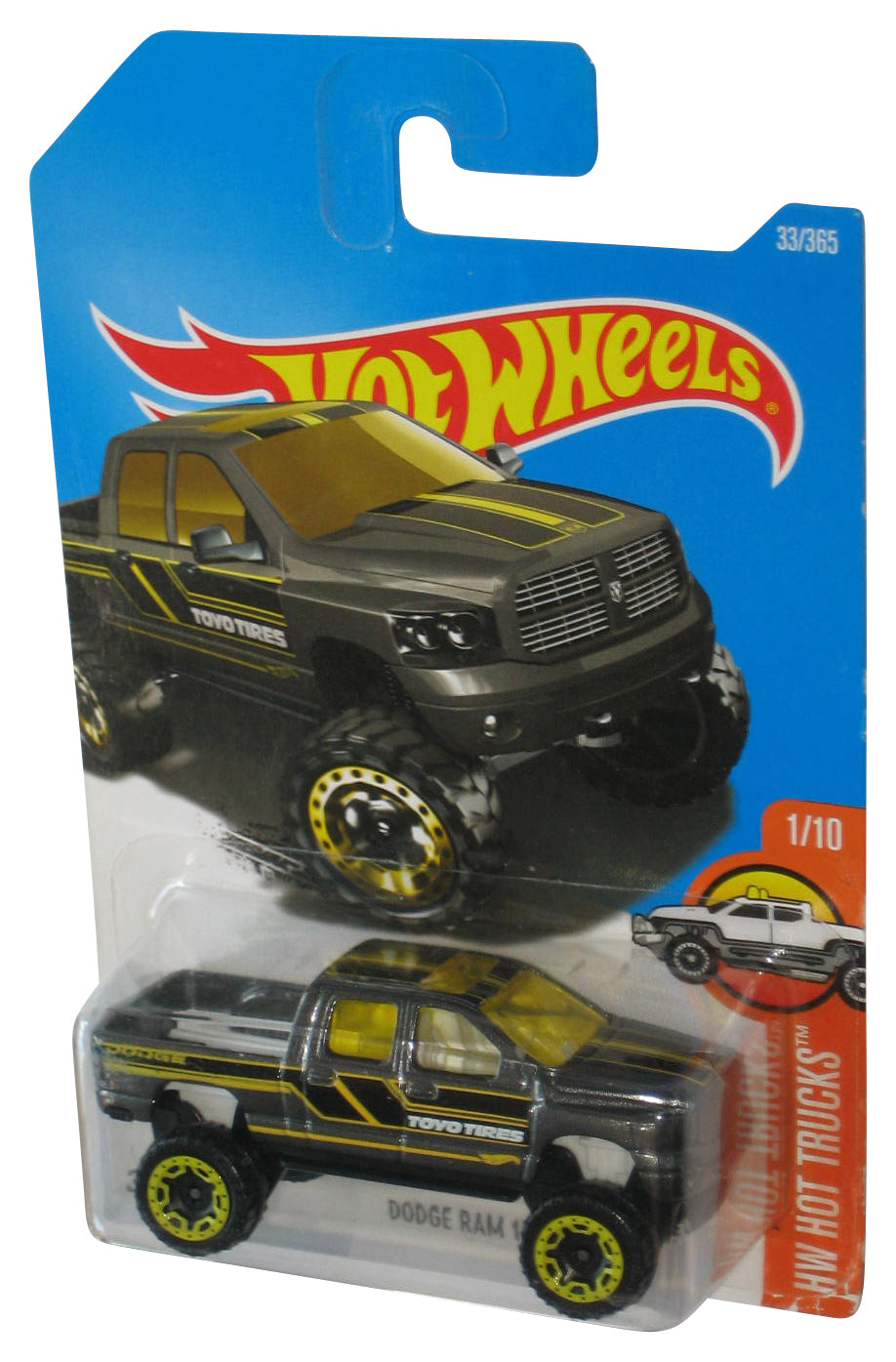 Hot Wheels HW Trucks 1/10 (2015) Dark Gray Dodge Ram 1500 Toy Truck 33/365