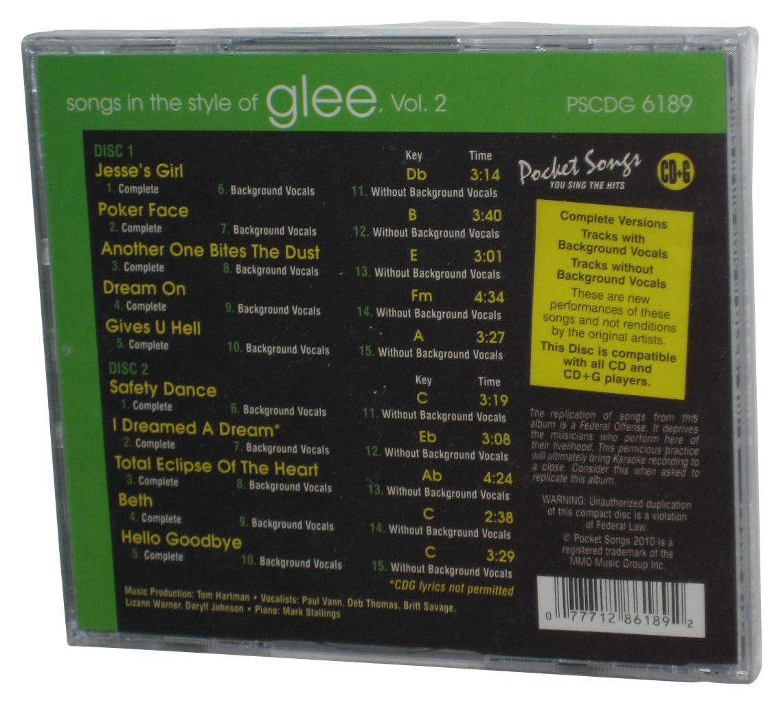 Sing The Songs of Glee Vol. 2 (2010) Audio Music CD+G