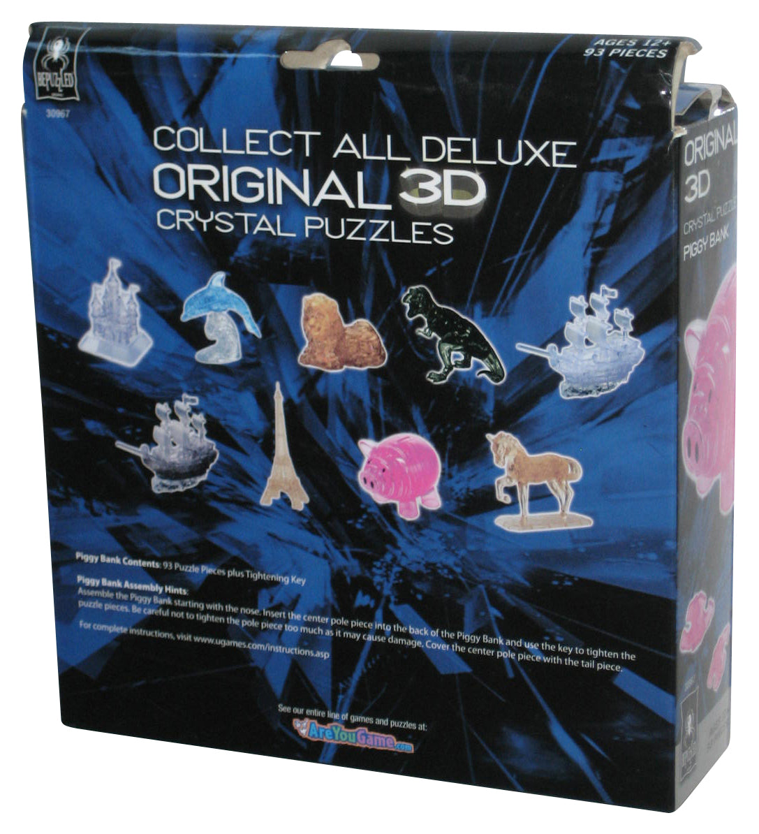 Bepuzzled Original 3D Crystal Puzzle (2014) Pink Piggy Bank