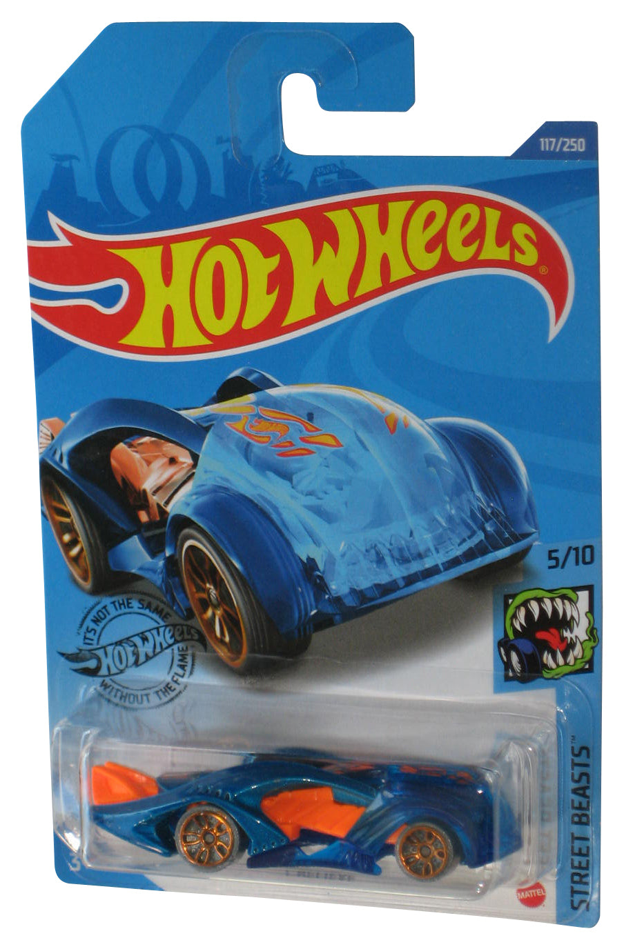 Hot Wheels Street Beasts 5/10 (2018) Blue i-Believe Toy Car 117/250